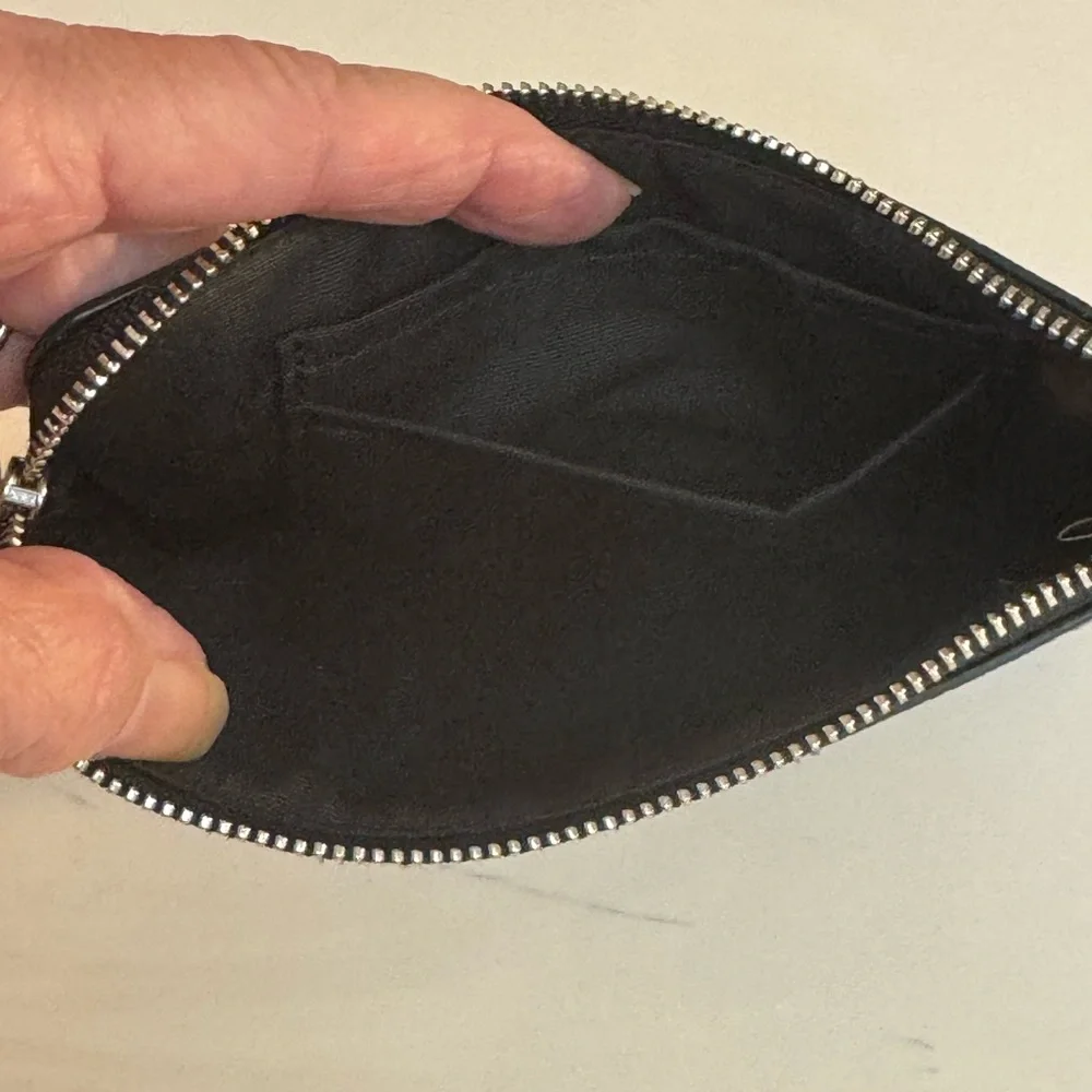 Coach Metallic Silver Wristlet - Picture 4 of 5